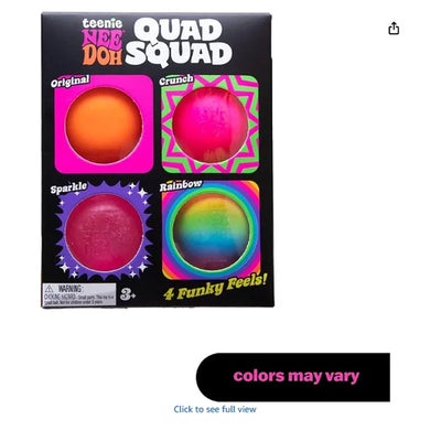 Teenie NeeDoh Quad Squad Multipack