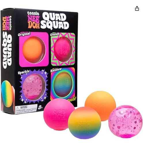 Teenie NeeDoh Quad Squad Multipack
