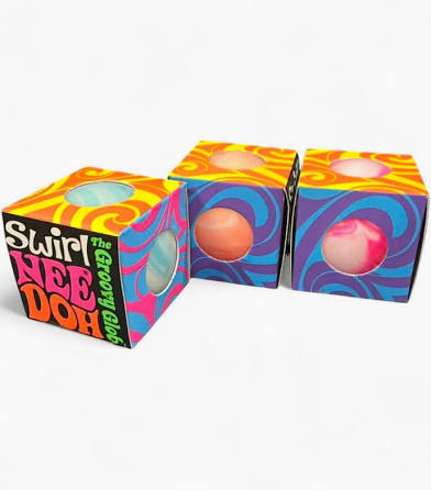 The Groovy Glob Swirl NeeDoh